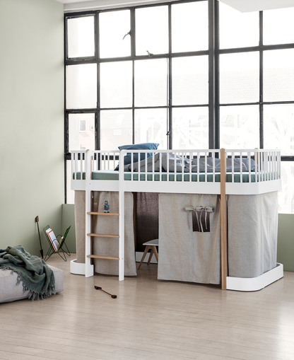 Oliver Furniture, Wood Original, Curtain 138 cm (for Loft Bed or Bunk Bed 90x200 cm), Nature