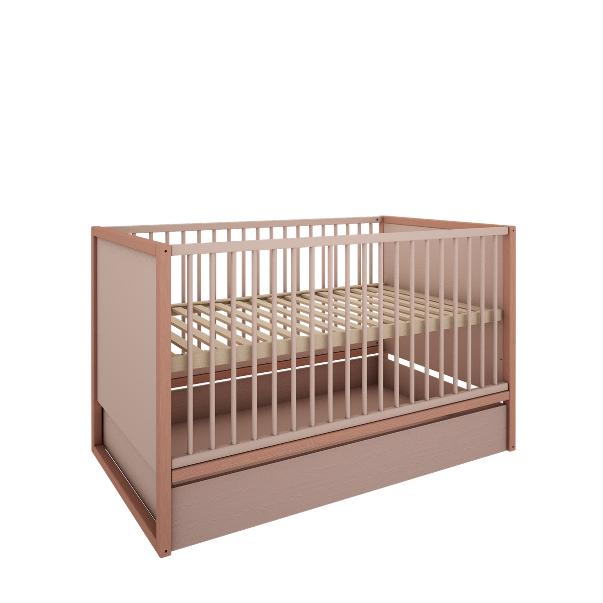 Wood Luck Design, Cot 70x140 cm, Tweens Pink
