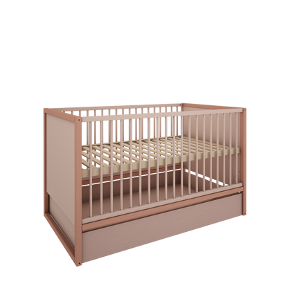 Wood Luck Design, Cot 70x140 cm, Tweens Pink