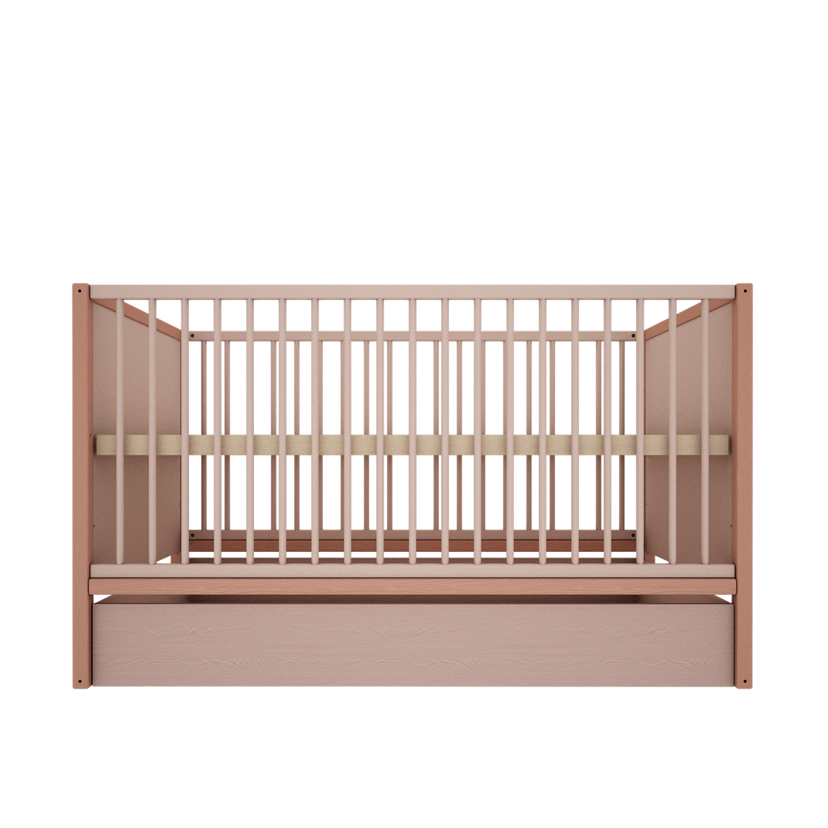 Wood Luck Design, Cot 70x140 cm, Tweens Pink