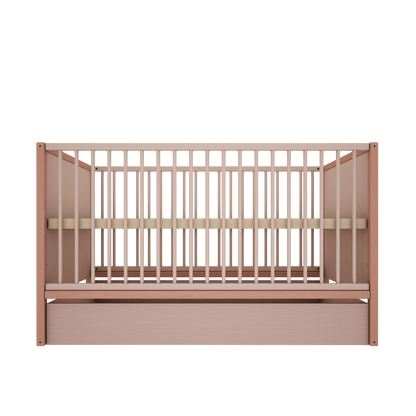 Wood Luck Design, Cot 70x140 cm, Tweens Pink