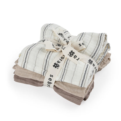 Sebra, Harsot 3-pack, Cream Stripe