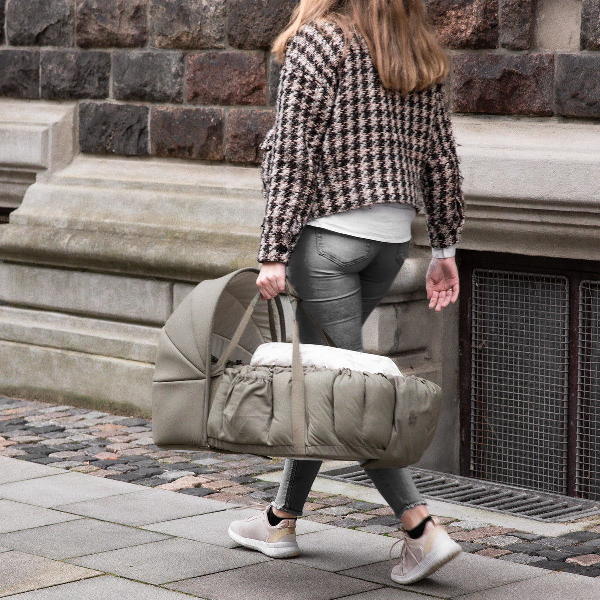 Zebra, Baby Nest Huva, Mörk Olivgrön