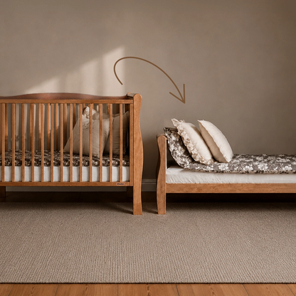 Woodies, Cot Noble 2 in 1 70x140 cm, Walnut