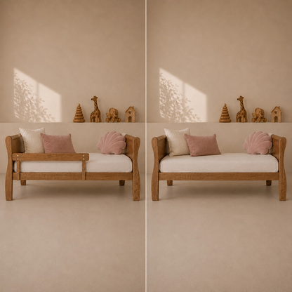 Woodies, Cot Noble 2 in 1 70x140 cm, Walnut