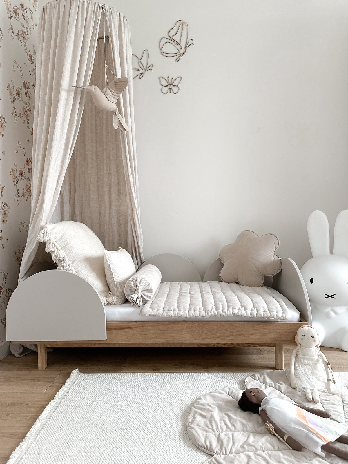 Wood Luck Design, Pinnasänky & Juniorisänky 3 IN 1, 70x140 cm, Bloom