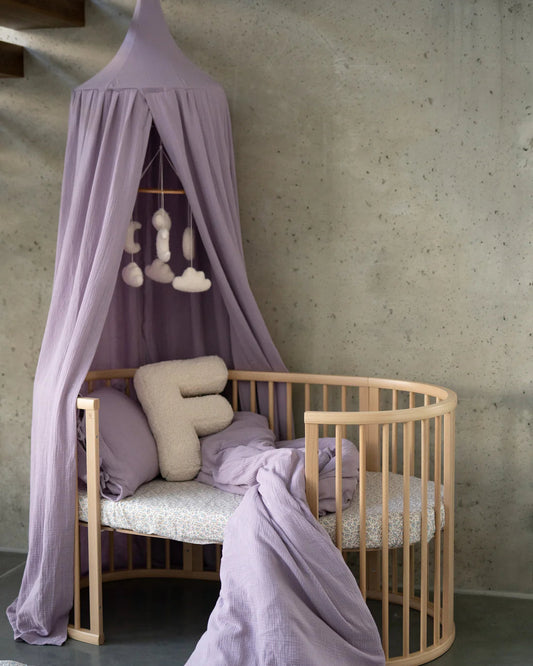 Matuu Canopy Bed, Lavender Bliss