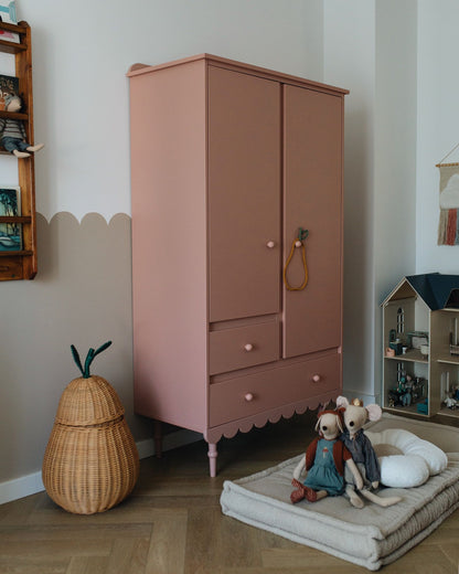 Wood Luck Design, Vaatekaappi, Babushka Natural Pink