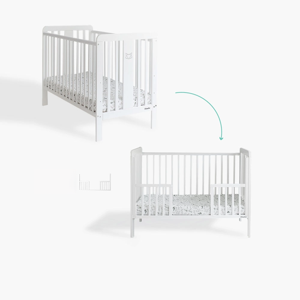 Woodies, Cot Foxy, 60x120cm, Vit