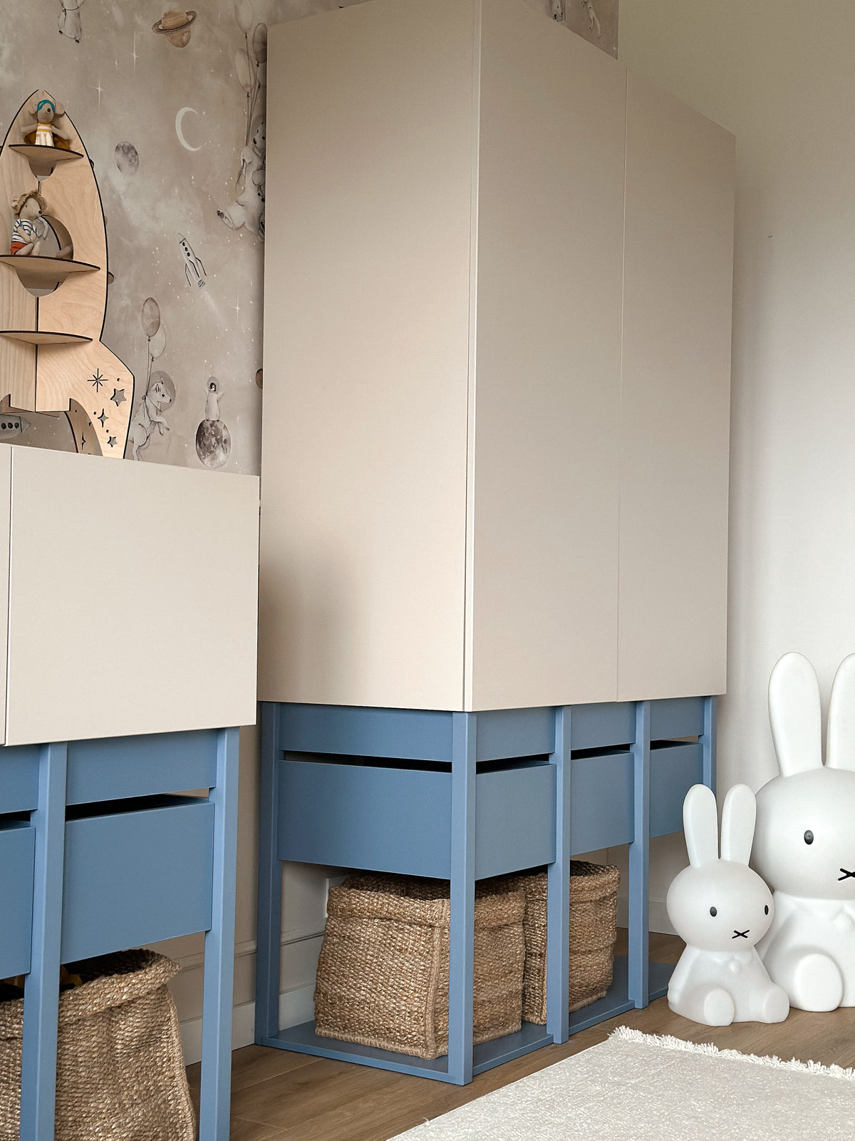 Wood Luck Design, Vaatekaappi, Tweens Muted Blue
