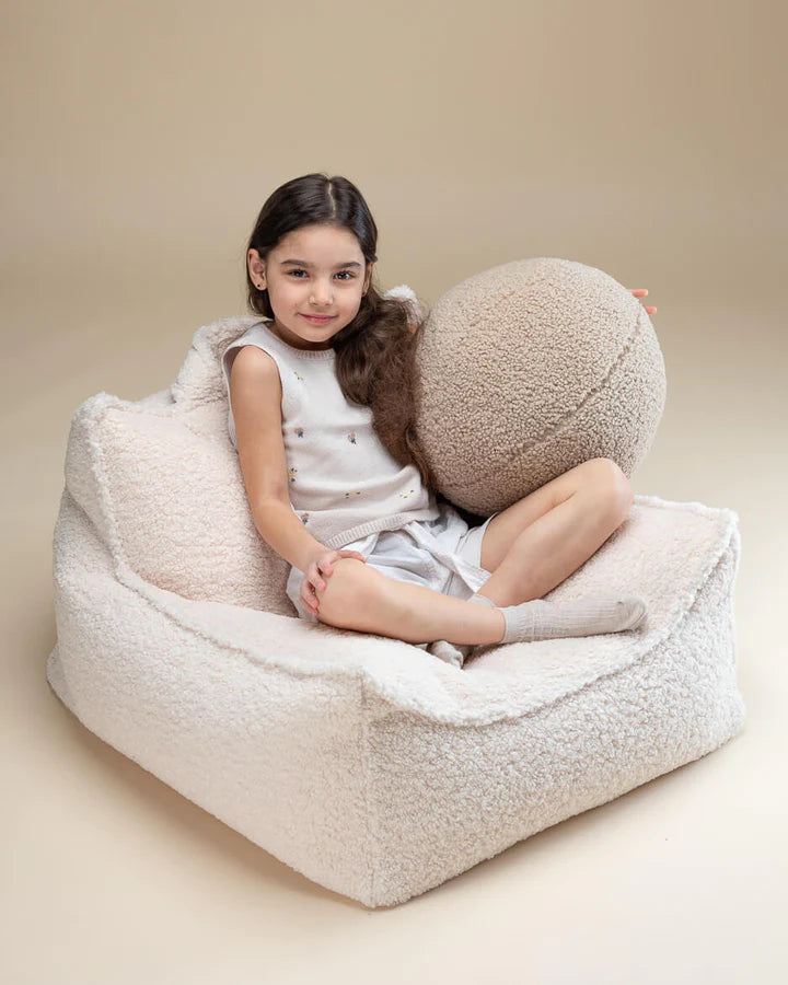 Wigiwama Beanbag, Teddy Cream White