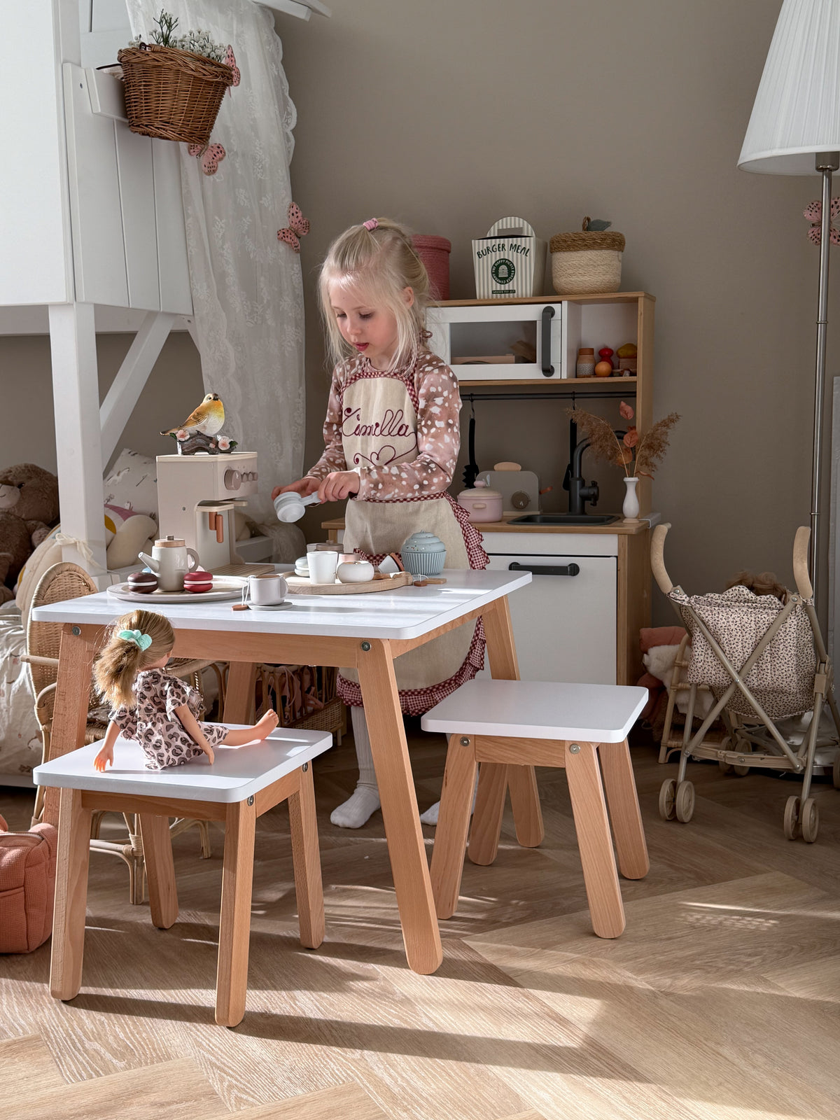 Bellamy, bord och stolar 2-delat set, Woody