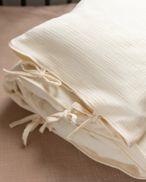 Matuu Duvet Cover Set, Muslin Cream