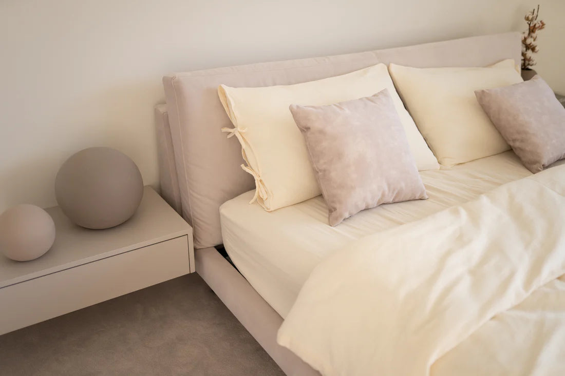 Matuu Duvet Cover Set, Muslin Cream