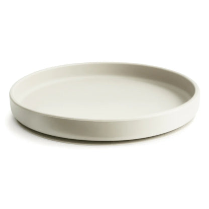 Mushie Silicone plate with suction cup, Classic Ivory
