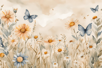 Photo wallpaper, Flower Glade