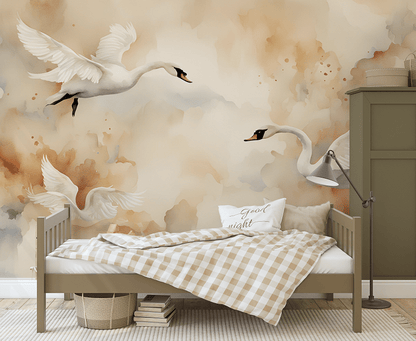 Valokuvatapetti, Swans
