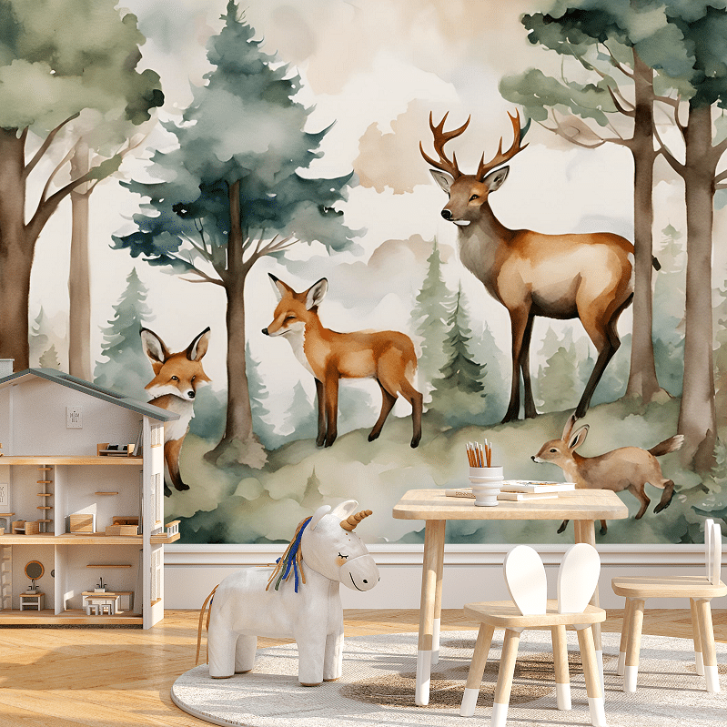 Valokuvatapetti, Forest Animals
