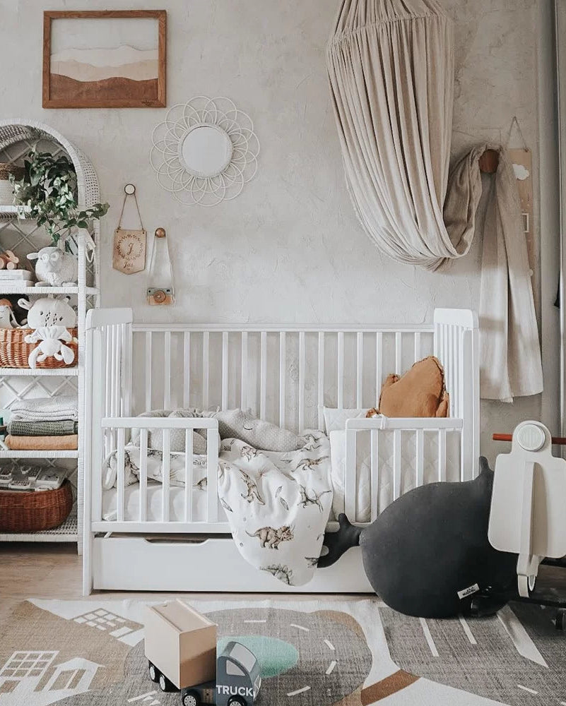 Woodies, Pinnasänky, Classic Cot 60x120cm, White