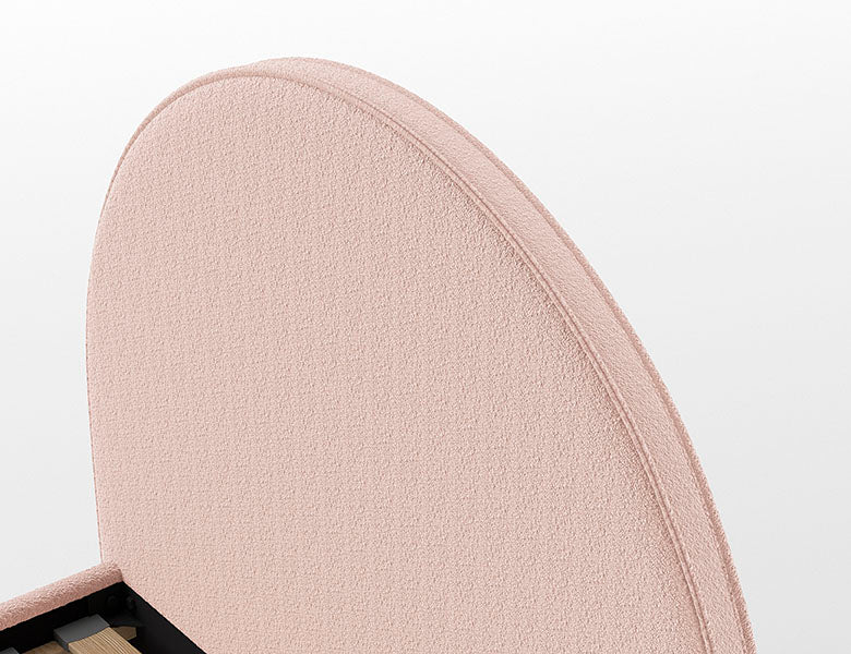 Vipack, Moon Sänky 90x200, Boucle Pink