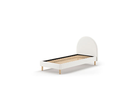 Vipack, Moon Bed 90x200, Boucle White
