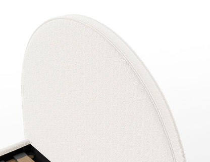 Vipack, Moon Sänky&Säilytys 90x200, Boucle White