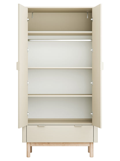 Pinio, Miloo Wardrobe with 2 doors, Champagne