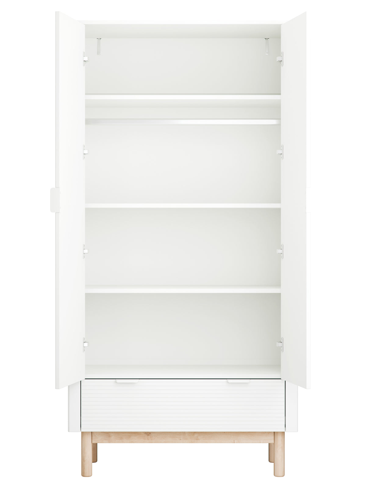Pinio, Miloo Wardrobe with 2 doors, White