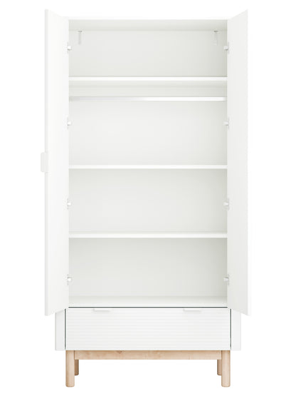 Pinio, Miloo Wardrobe with 2 doors, White