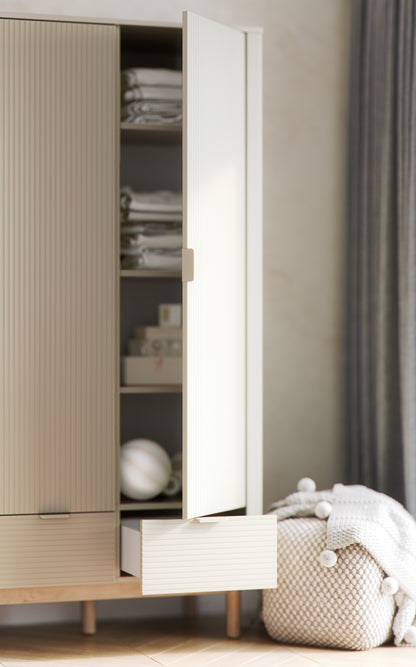 Pinio, Miloo Wardrobe with 2 doors, Champagne