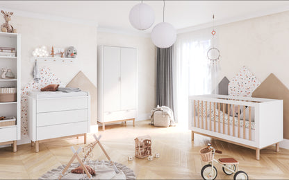 Pinio, Miloo Cot 2 IN 1 70x140 cm, White