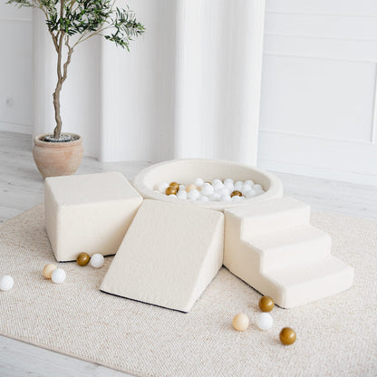 Leikkimoduuli + Pallomeri, Boucle Cream