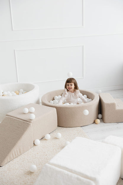 Leikkimoduuli + Pallomeri, Boucle Beige