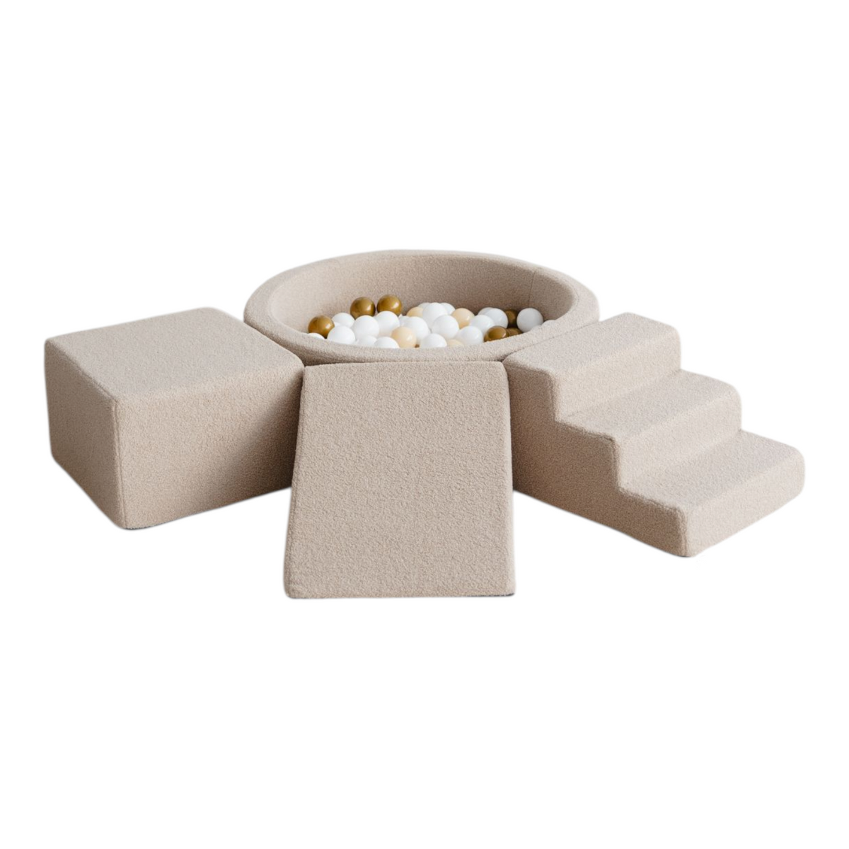 Leikkimoduuli + Pallomeri, Boucle Beige