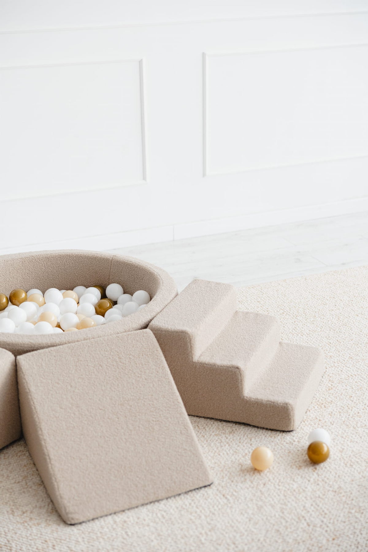 Leikkimoduuli + Pallomeri, Boucle Beige