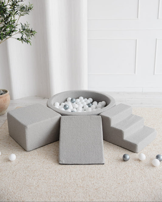 Leikkimoduuli + Pallomeri, Boucle Grey