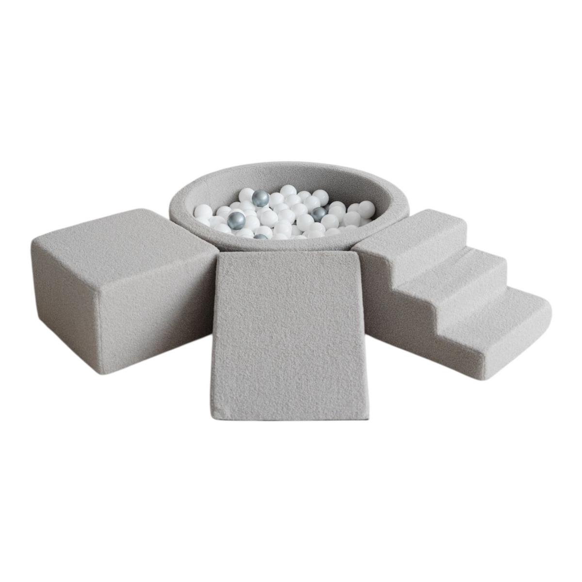 Leikkimoduuli + Pallomeri, Boucle Grey