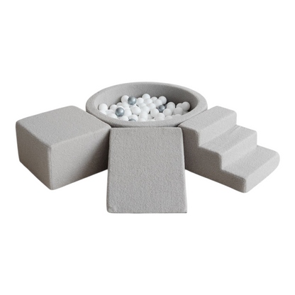 Leikkimoduuli + Pallomeri, Boucle Grey