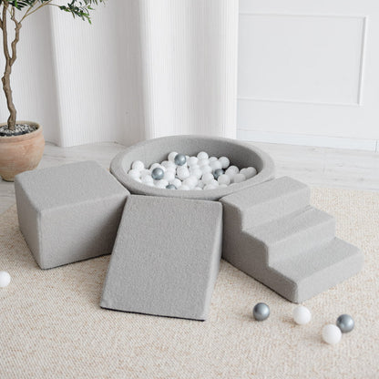 Leikkimoduuli + Pallomeri, Boucle Grey