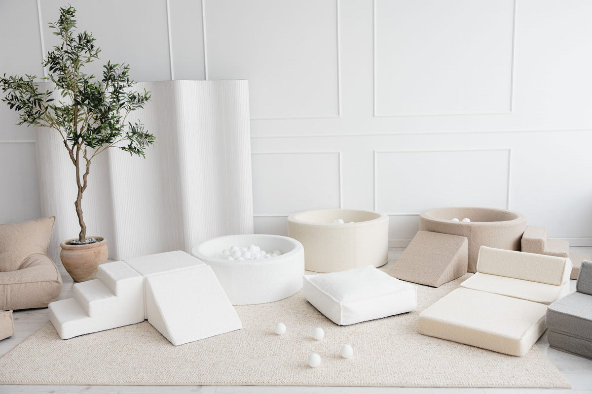 Leikkimoduuli + Pallomeri, Boucle Cream