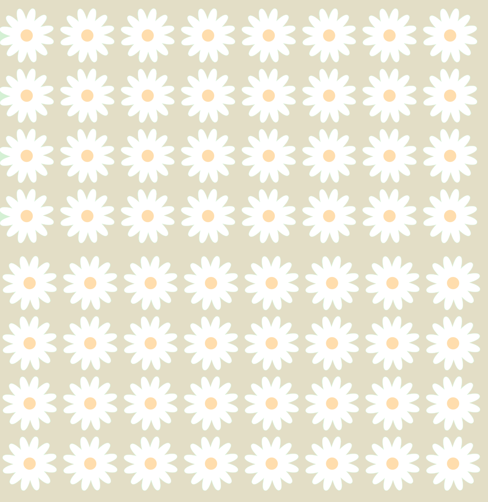 Seinätarra Setti 64 kpl , White Daisy
