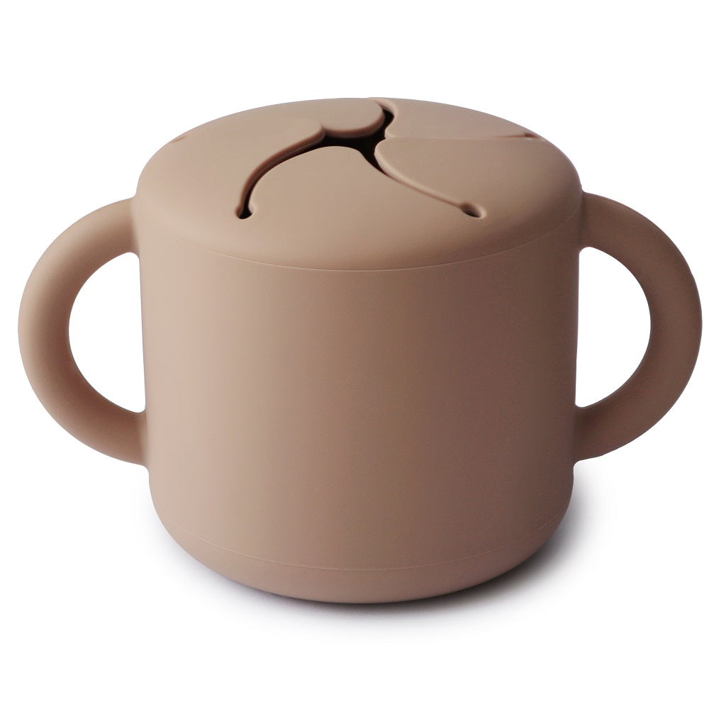 Mushie, Silicone Snack Cup, Natural
