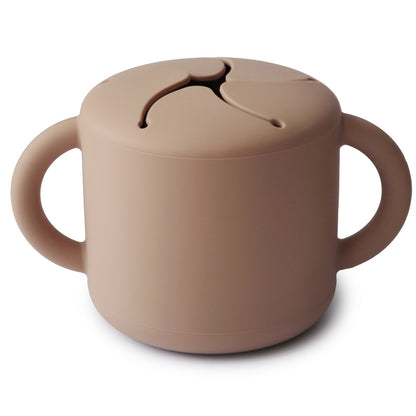 Mushie, Silicone Snack Cup, Natural