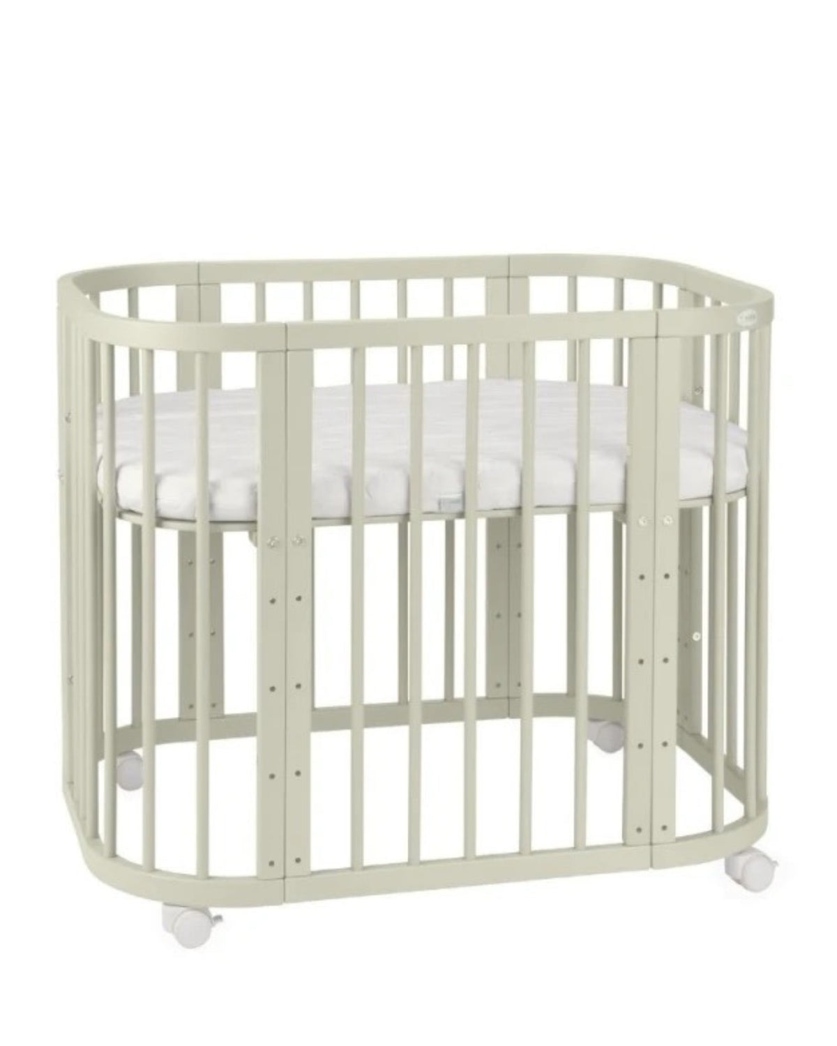Waldin, Cot 5in1 + Mattress, Olive