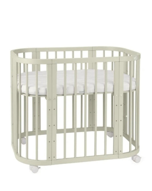 Waldin, Cot 5in1 + Mattress, Olive