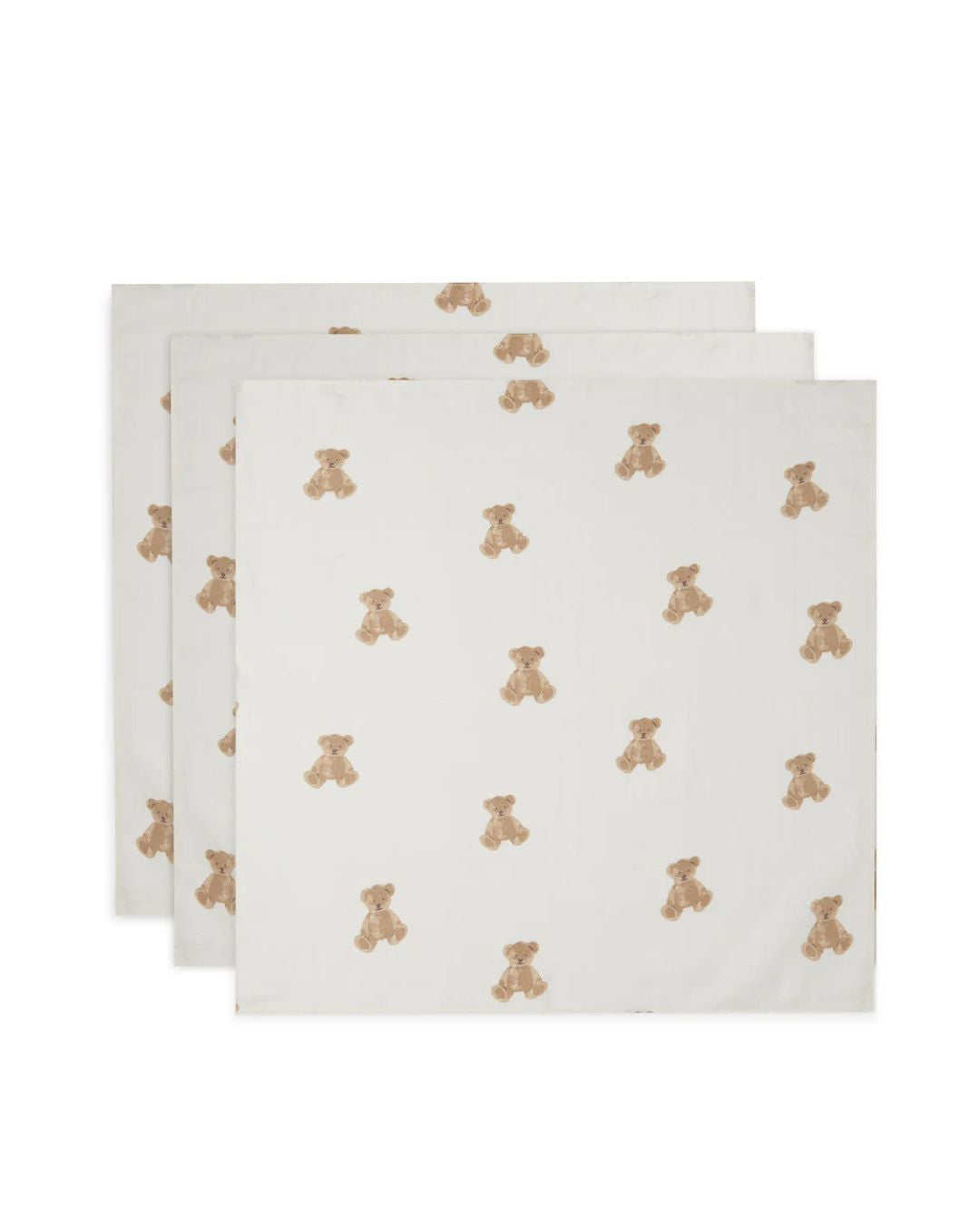 Jollein, Swaddles 3-pack, Teddy Bear