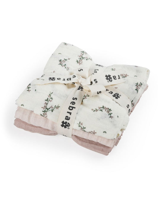 Zebra, gasbinda 3-pack, puderblomma