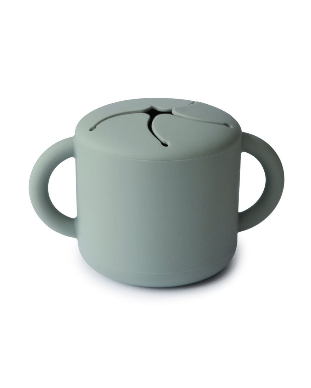 Mushie, Silicone Snack Cup, Cambridge Blue