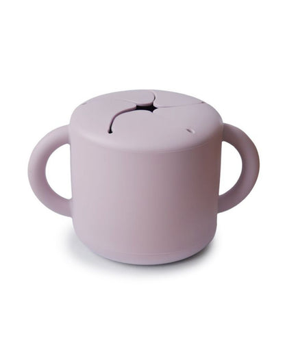Mushie, Silicone Snack Cup, Soft Lilac