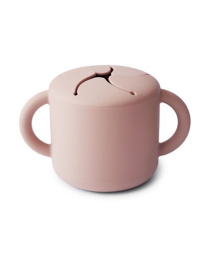 Mushie, Silikoninen Snack Cup, Blush